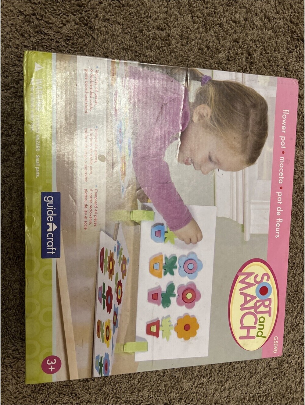 Guidecraft Sort And Match Flower Pot